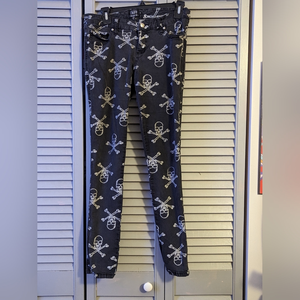 Tripp NyC Skull skinny jeans